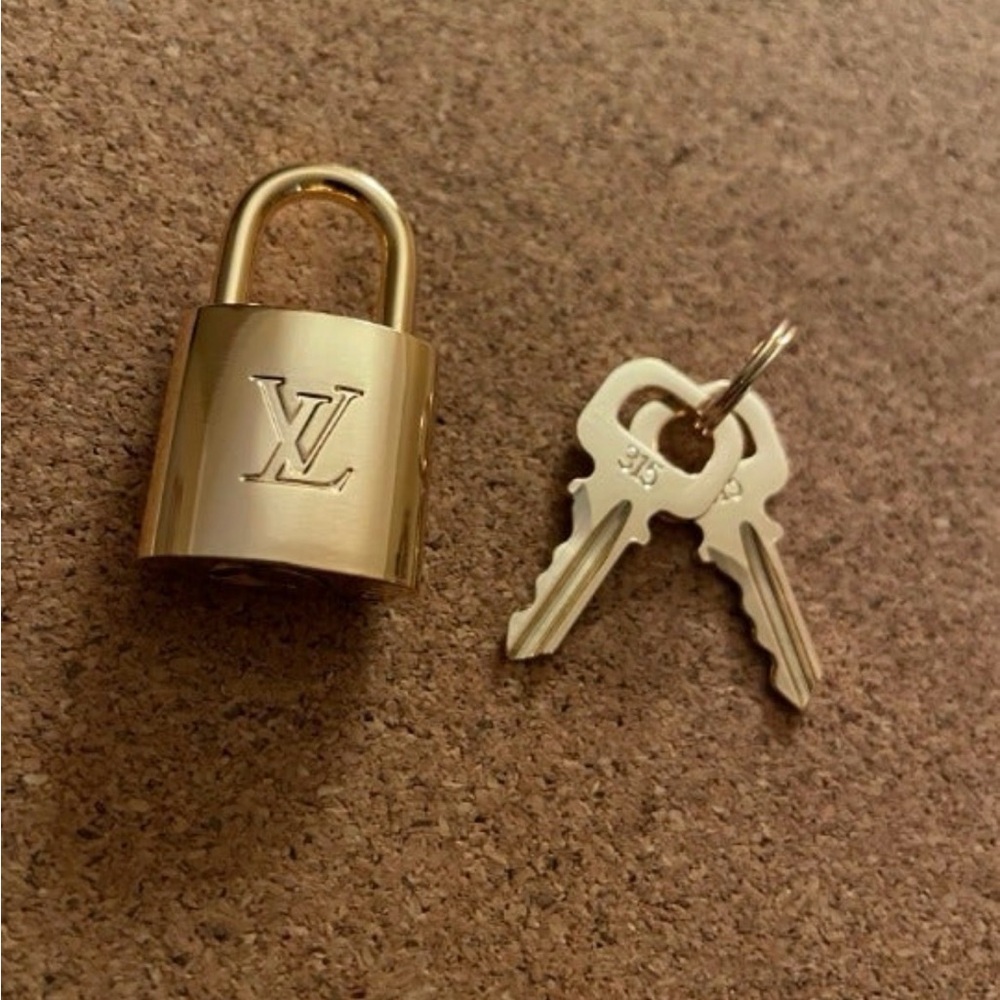Louis Vuitton Gold Padlock with Keys